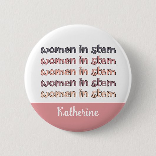 Eigene Frauen in sternenstilistischen Geschenken Button (Vorderseite)