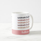 Eigene Frauen in sternenstilistischen Geschenken Kaffeetasse (VorderseiteRechts)