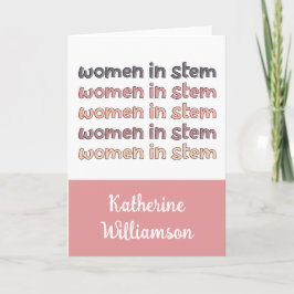 Eigene Frauen in sternenstilistischen Geschenken Karte