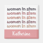 Eigene Frauen in sternenstilistischen Geschenken Magnet (Vorne)