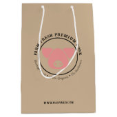 Eigene Frische Premium-Pork-Logo Mittlere Geschenktüte (Vorderseite)