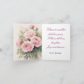 Eigene Frühlingsblumen und Schmetterling zum Gebur Karte (Innenseite)