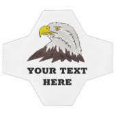 Eigene Fußballkugel mit einem großen Glatzkopflogo Fußball (Flach)