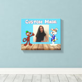 Eigene, gearbeitete Canvas-Schrift Leinwanddruck (Insitu (Holzboden))