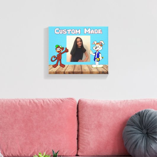 Eigene, gearbeitete Canvas-Schrift Leinwanddruck (Insitu (Wohnzimmer))