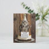 Eigene Geburtstagstorte mit Füßen Postkarte (Stehend Vorderseite)