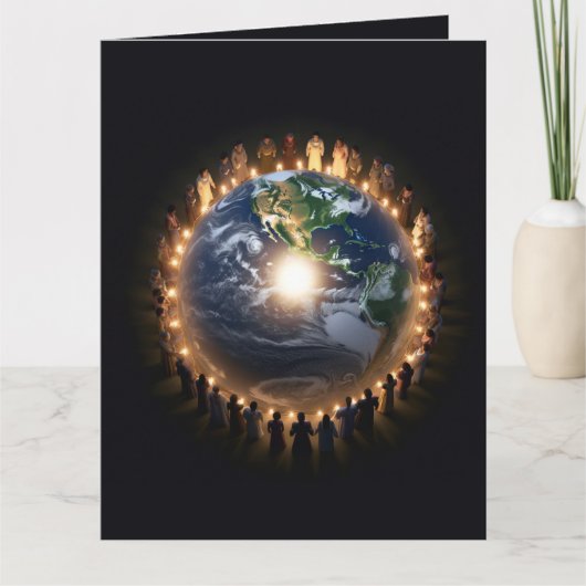 Eigene Gelassen Weltfrieden Weltfrieden Karte (Vorderseite)