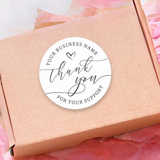 Eigene Geschäftstätigkeit dank Produktbeschriftung Runder Aufkleber