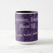 Eigene Geschenke für ältere Eltern - Violett für P Tasse (Zentrum)