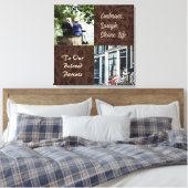 Eigene Geschenke für ältere Elternpaare braun Leinwanddruck (Insitu (Schlafzimmer))