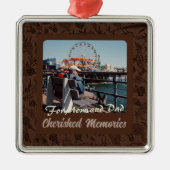 Eigene Geschenke für ältere Elternpaare braun Ornament Aus Metall (Vorne)