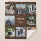 Eigene Geschenke für ältere Elternpaare braun Sherpadecke (Vorderseite)