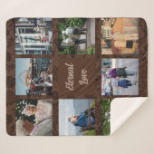 Eigene Geschenke für ältere Elternpaare braun Sherpadecke (Vorderseite (Horizontal))
