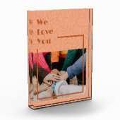 Eigene Geschenke für Freunde, die weg von Orange g Fotoblock (Links)