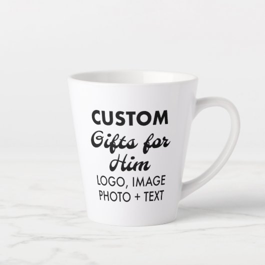 Eigene Geschenke für Ihm große Latte Tasse 12oz. (Rechts)