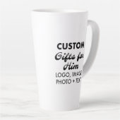 Eigene Geschenke für Ihm große Latte Tasse 17oz. (Rechte Ecke)