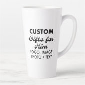 Eigene Geschenke für Ihm große Latte Tasse 17oz. (Rechts)