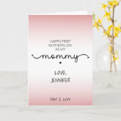 Eigene Geschenke zum Ersten Muttertag Neuer Mommy  Karte (Gelbe Blume)