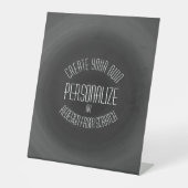 Eigene Gestaltung - Benutzerdefiniertes Design Sockelschild (Vorderseite)