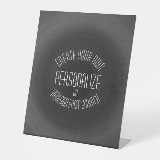 Eigene Gestaltung - Benutzerdefiniertes Design Sockelschild (Vorderseite)