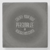 Eigene Gestaltung - Benutzerdefiniertes Design Steinuntersetzer (Vorderseite)