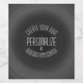 Eigene Gestaltung - Benutzerdefiniertes Design Weinetikett (Einzelnes Label)