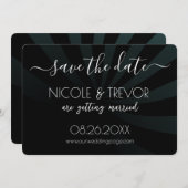 Eigene Gestaltung - Schattenstreifen Save the Date (Vorne/Hinten)