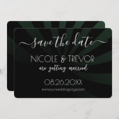Eigene Gestaltung - Schattenstreifen Save the Date (Vorne/Hinten)