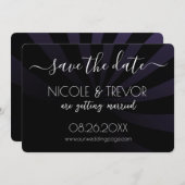 Eigene Gestaltung - Schattenstreifen Save the Date (Vorne/Hinten)