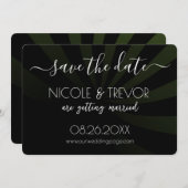Eigene Gestaltung - Schattenstreifen Save the Date (Vorne/Hinten)