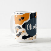 Eigene Giraffe Tierausdruck Kaffeetasse (Vorderseite Links)