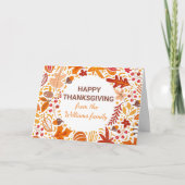 Eigene glücksspendende Herbstspalten geklappt Feiertagskarte (Vorderseite)