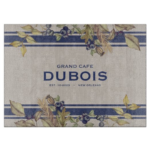 Eigene Gold-Blätter und Berry-Ernte Schneidebrett (Vorderseite)