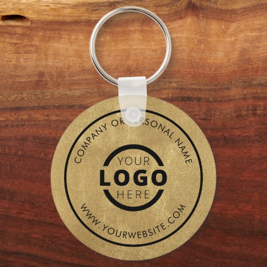Eigene goldene Werbefirma-Markenzeichen Schlüsselanhänger (Vorderseite)