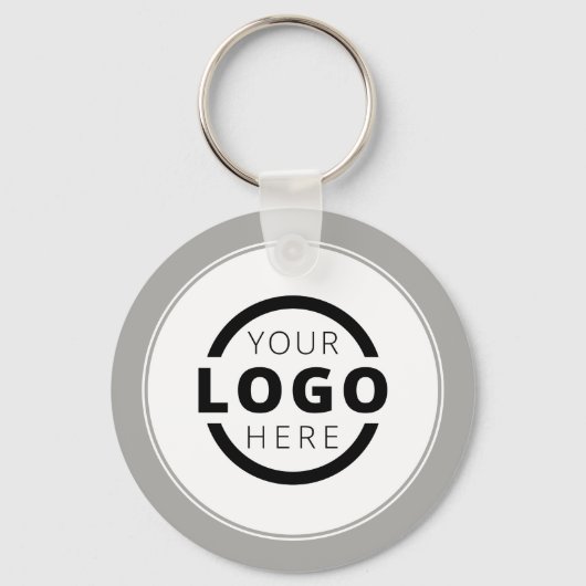 Eigene graue Werbefirma-Markenzeichen Schlüsselanhänger (Vorderseite)