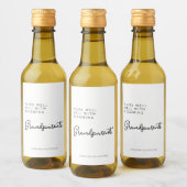 Eigene Großmutterweinmarke Weinetikett (Flaschen)