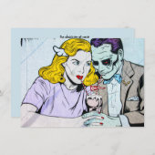 Eigene Halloween-Hochzeit Einladung (Vorne/Hinten)