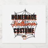 Eigene Halloween-Kostüme Schaumweinetikett (Einzelnes Label)