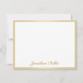 Eigene handgeschriebene Vorlage Gold-Script-Textda (Vorderseite)