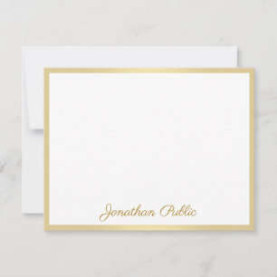 Eigene handgeschriebene Vorlage Gold-Script-Textda