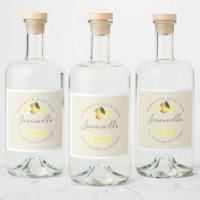 Eigene, hausgemachte antike Limoncello-Marke