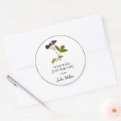 Eigene hausgemachte Beerenmarke für Sie Runder Aufkleber (Umschlag)