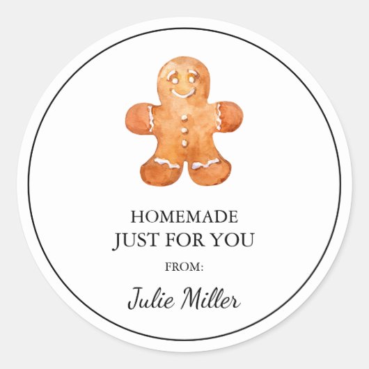 Eigene hausgemachte Brotkekse Runder Aufkleber (Vorderseite)