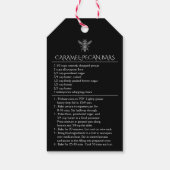 Eigene, hausgemachte Caramel-Pecan-Bars Honey-Labe Geschenkanhänger (Rückseite)