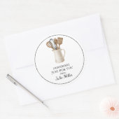 Eigene hausgemachte Etiketten zum Kochen und Backe Runder Aufkleber (Umschlag)