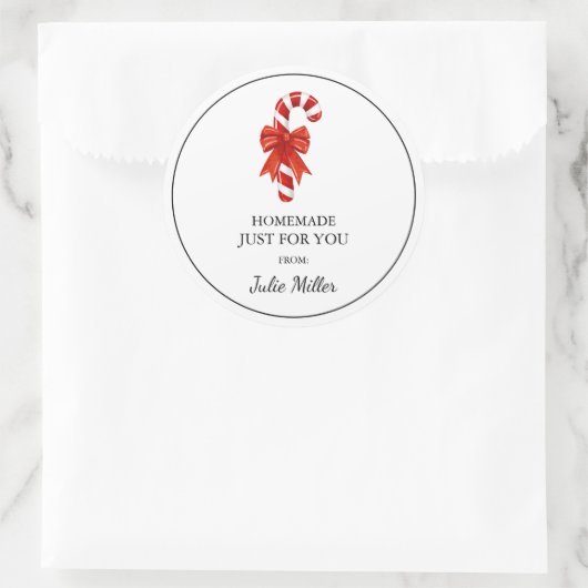 Eigene hausgemachte Weihnachtscreme Runder Aufkleber (Tasche)