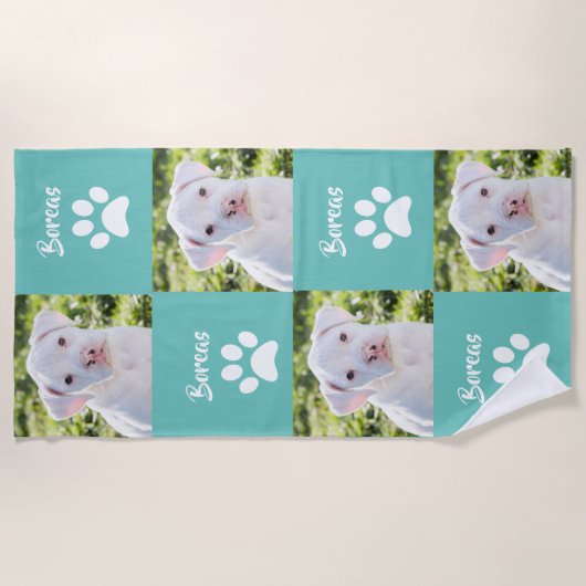 Eigene Haustiere, benutzerdefinierte Hunde Strandtuch (Vorderseite)