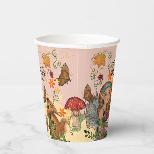 Eigene Herbstdusche für Märchen Pappbecher (Rechts)