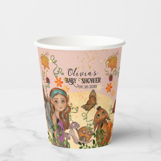 Eigene Herbstdusche für Märchen Pappbecher (Vorderseite)