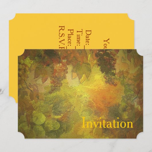 Eigene Herbsteinladung Einladung (Vorne/Hinten)